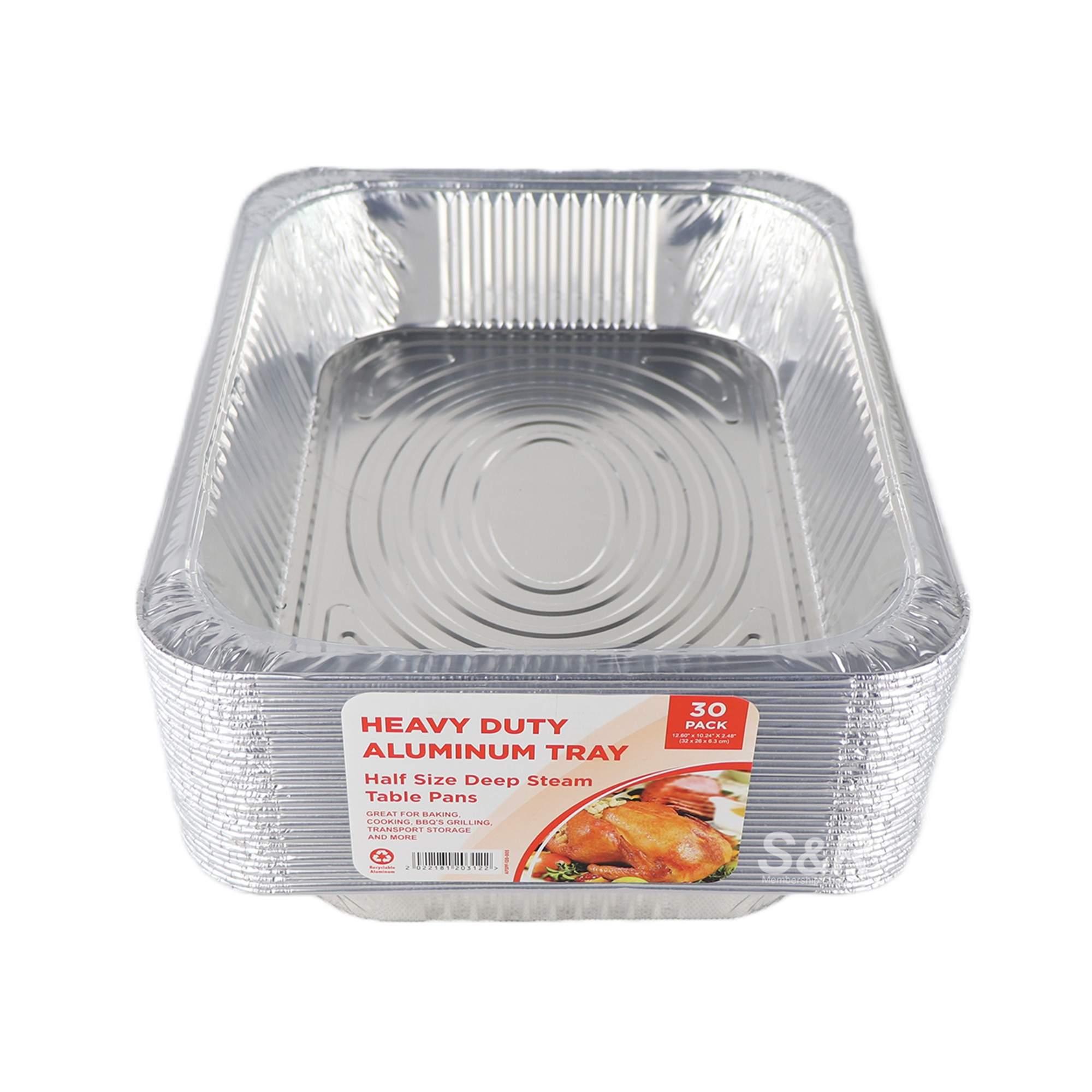S&R Heavy Duty Aluminum Tray 30pcs S&R Heavy Duty Aluminum Tray 30pcs